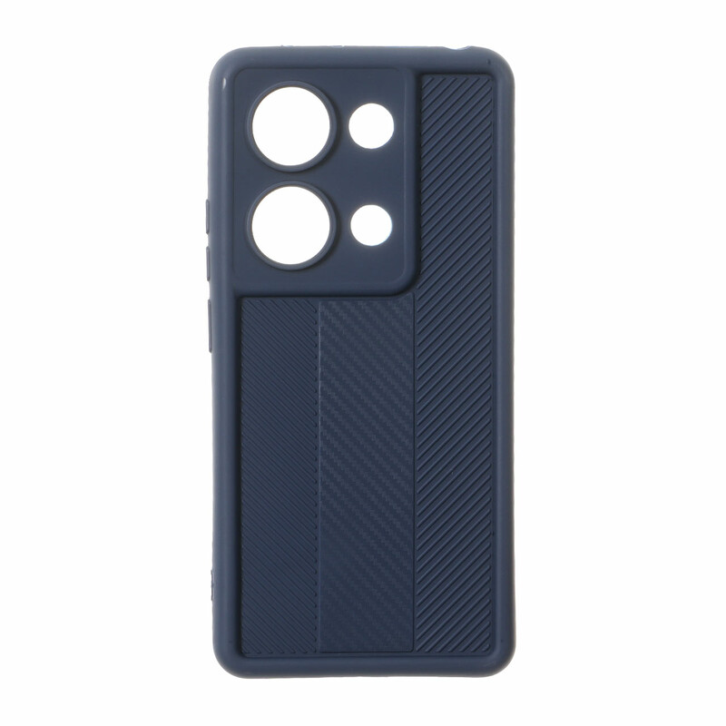 قاب Solid Case طرح کربن هاشور دار Xiaomi Redmi Note 14S / Note 13 Pro 4G / Poco M6 Pro 4G - سرمه ای