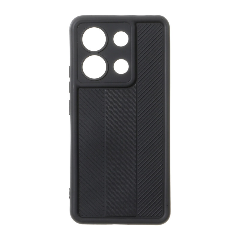 قاب Solid Case طرح کربن هاشور دار Xiaomi Redmi Note 13 4G - مشکی