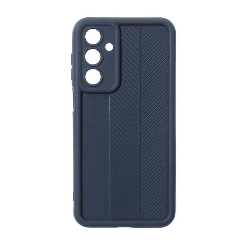 قاب Solid Case طرح کربن هاشور دار Samsung Galaxy A16 - سرمه ای