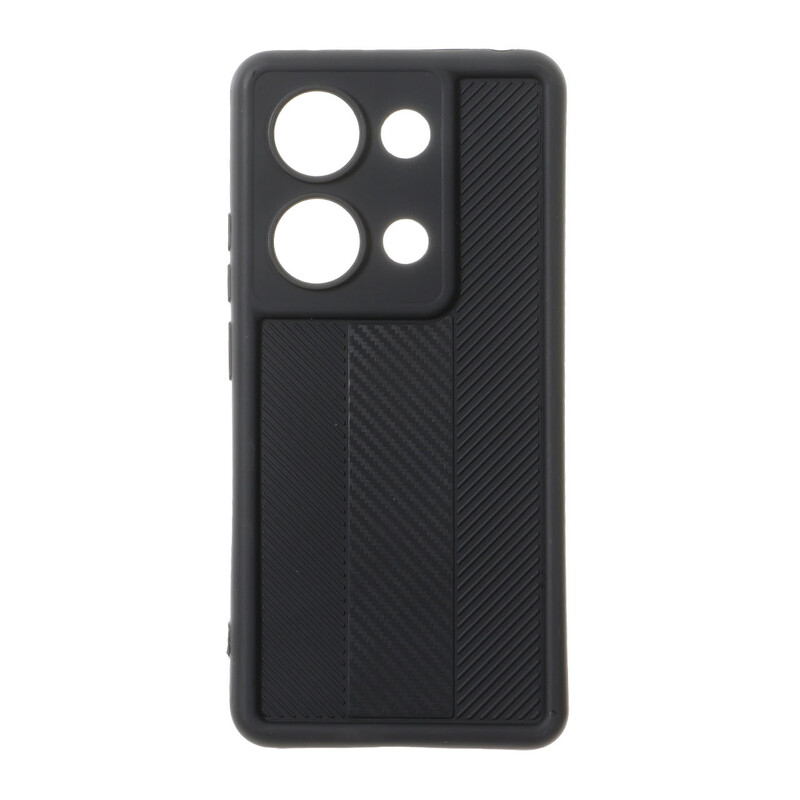 قاب Solid Case طرح کربن هاشور دار Xiaomi Redmi Note 14S / Note 13 Pro 4G / Poco M6 Pro 4G - مشکی