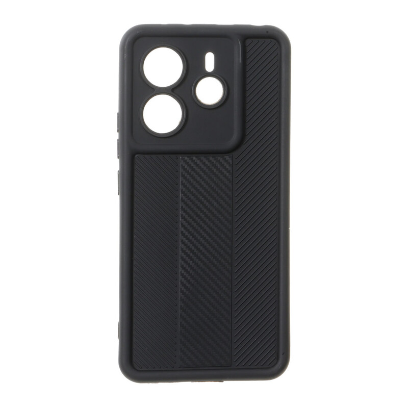 قاب Solid Case طرح کربن هاشور دار Xiaomi Redmi Note 14 4G - مشکی