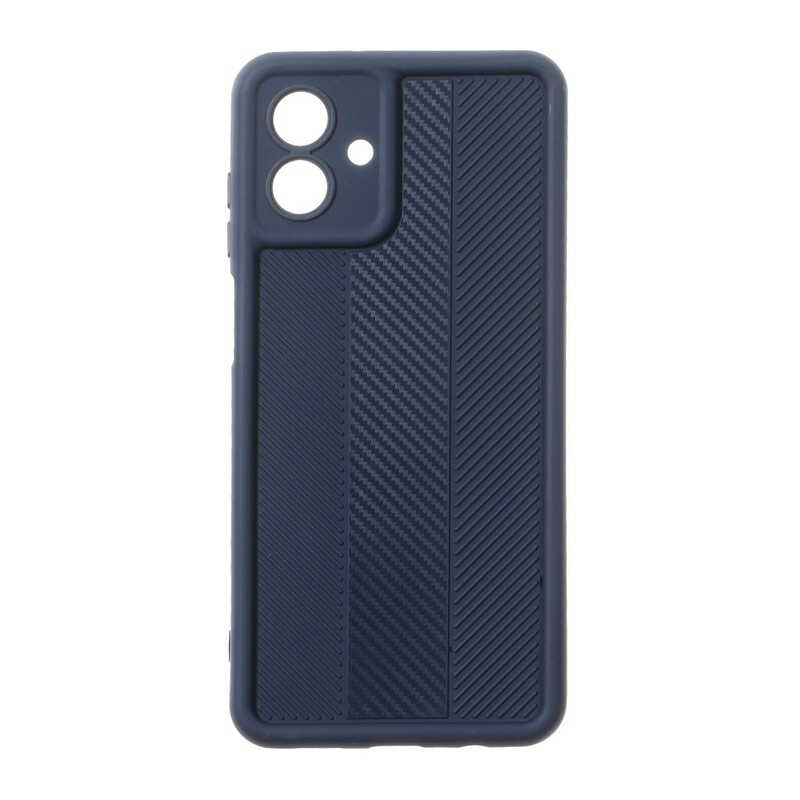 قاب Solid Case طرح کربن هاشور دار Samsung Galaxy A07 - سرمه ای