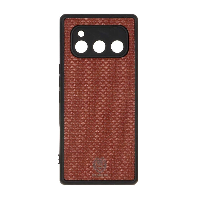 قاب طرح چرم حصیری Golden lion مدل Daria Bond - قهوه ای