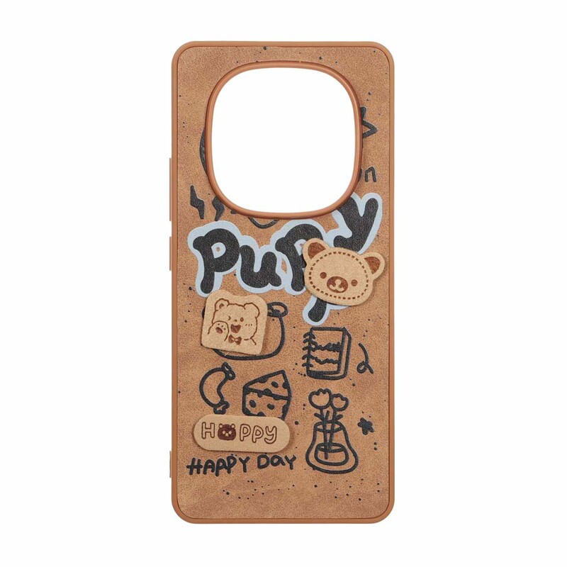 قاب طرح جیر عروسک نمدی برجسته Xiaomi Redmi Note 14 Pro 4G - کد 74