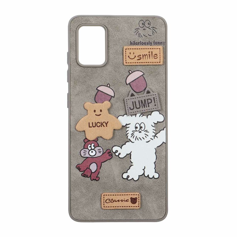 قاب طرح جیر عروسک نمدی برجسته Samsung Galaxy A51 / M40s - کد 189