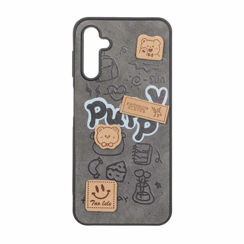 قاب طرح جیر عروسک نمدی برجسته Samsung Galaxy A14 - کد 256