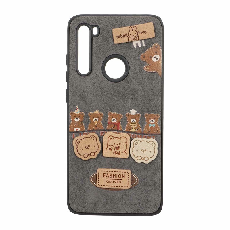 قاب طرح جیر عروسک نمدی برجسته Xiaomi Redmi Note 8 - کد 321