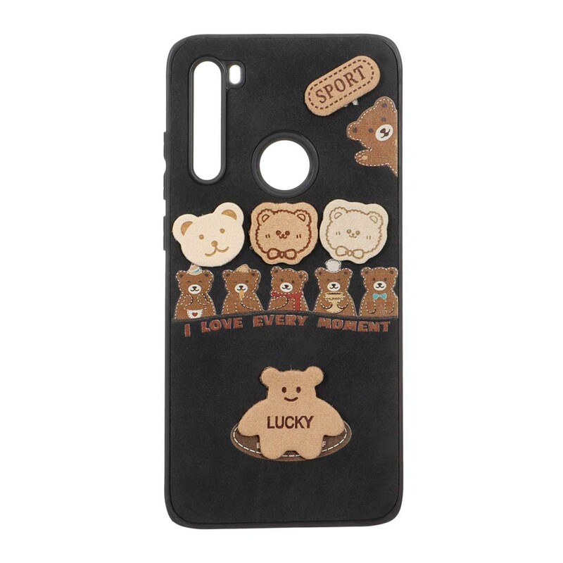 قاب طرح جیر عروسک نمدی برجسته Xiaomi Redmi Note 8 - کد 323