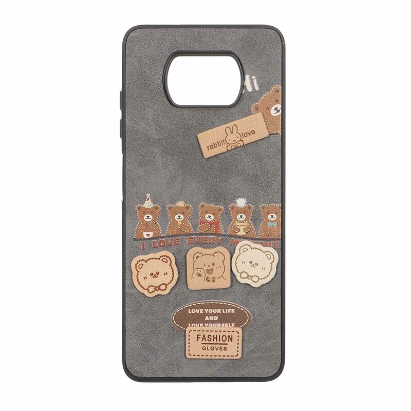 قاب طرح جیر عروسک نمدی برجسته Xiaomi Poco X3 / Poco X3 Pro / Poco X3 NFC - کد 360