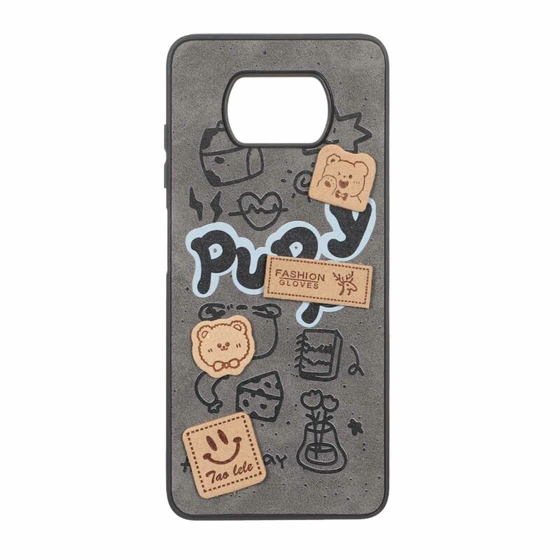 قاب طرح جیر عروسک نمدی برجسته Xiaomi Poco X3 / Poco X3 Pro / Poco X3 NFC - کد 361