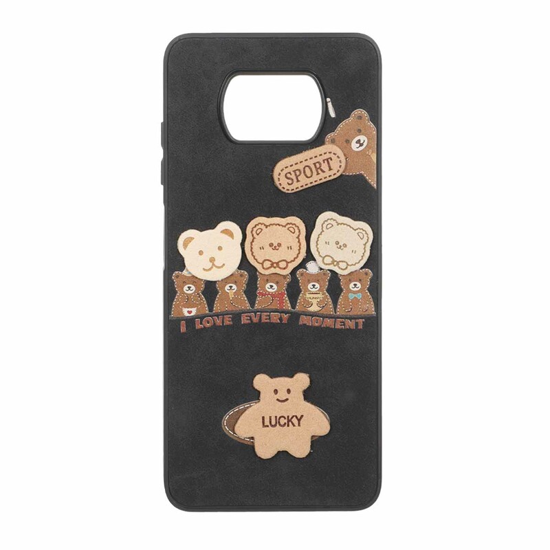 قاب طرح جیر عروسک نمدی برجسته Xiaomi Poco X3 / Poco X3 Pro / Poco X3 NFC - کد 362