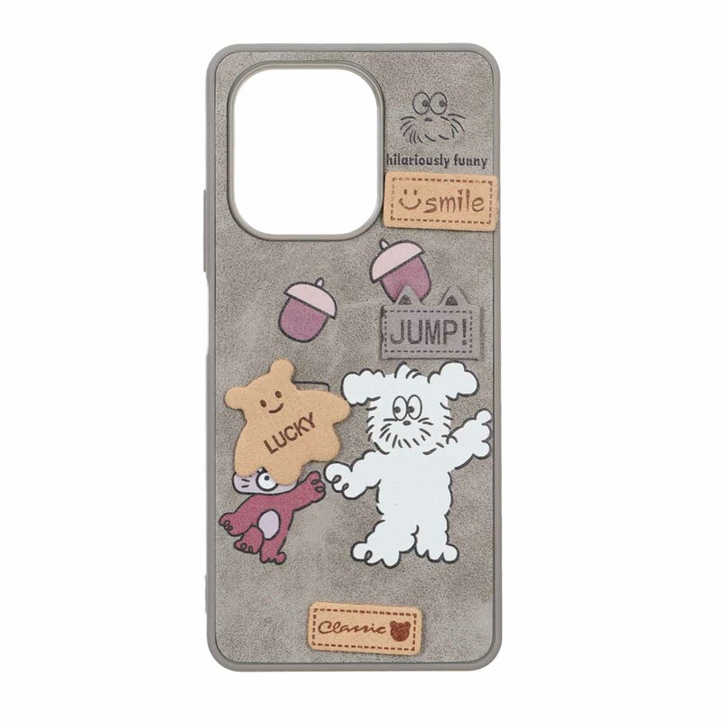 قاب طرح جیر عروسک نمدی برجسته Xiaomi Redmi Note 13 4G - کد 370