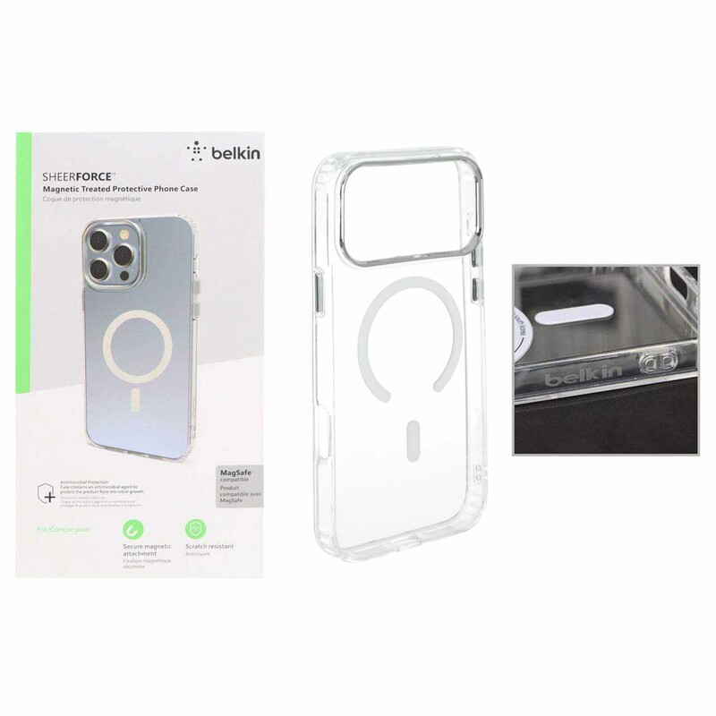 قاب belkin شفاف Magsafe مدل Apple iPhone 17 Pro (پک دار)