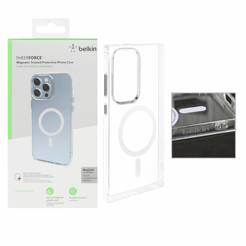 قاب belkin شفاف Magsafe مدل Samsung Galaxy S24 Ultra (پک دار)