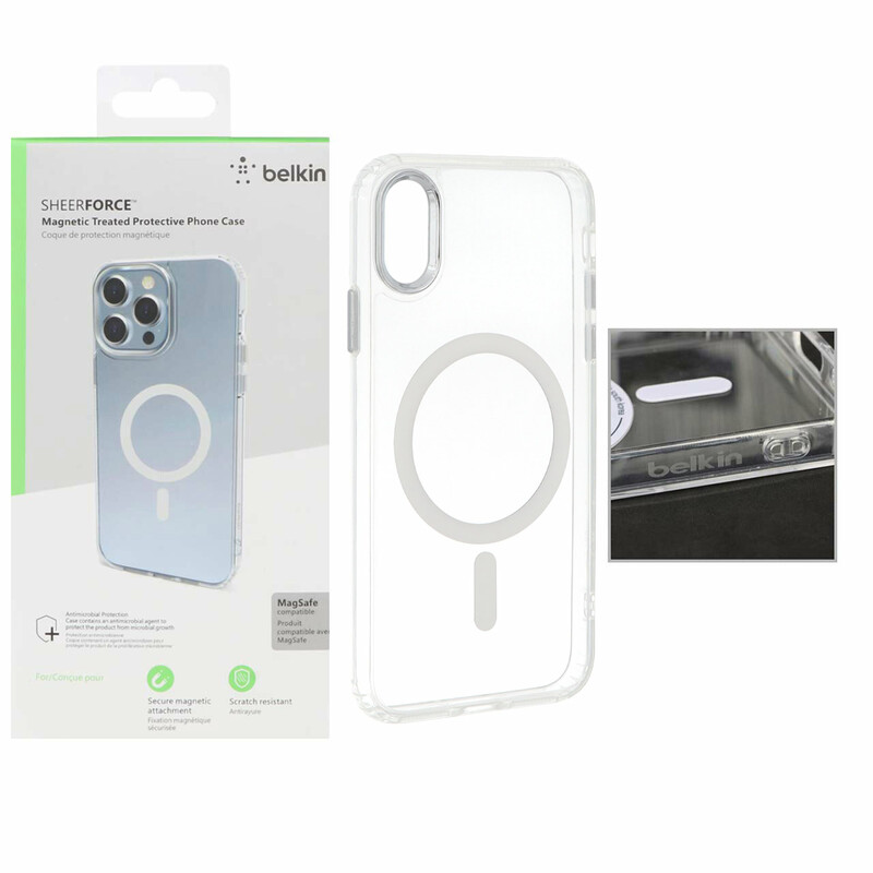 قاب belkin شفاف Magsafe مدل Apple iPhone X / iPhone XS (پک دار)