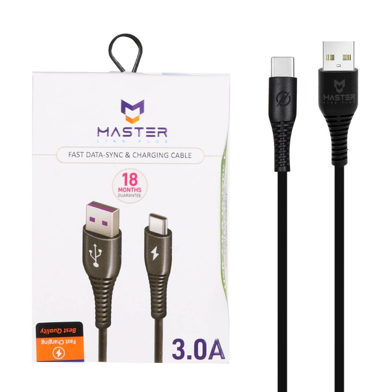 کابل شارژ فست MASTER Type-C مدل ETM 003 - مشکی