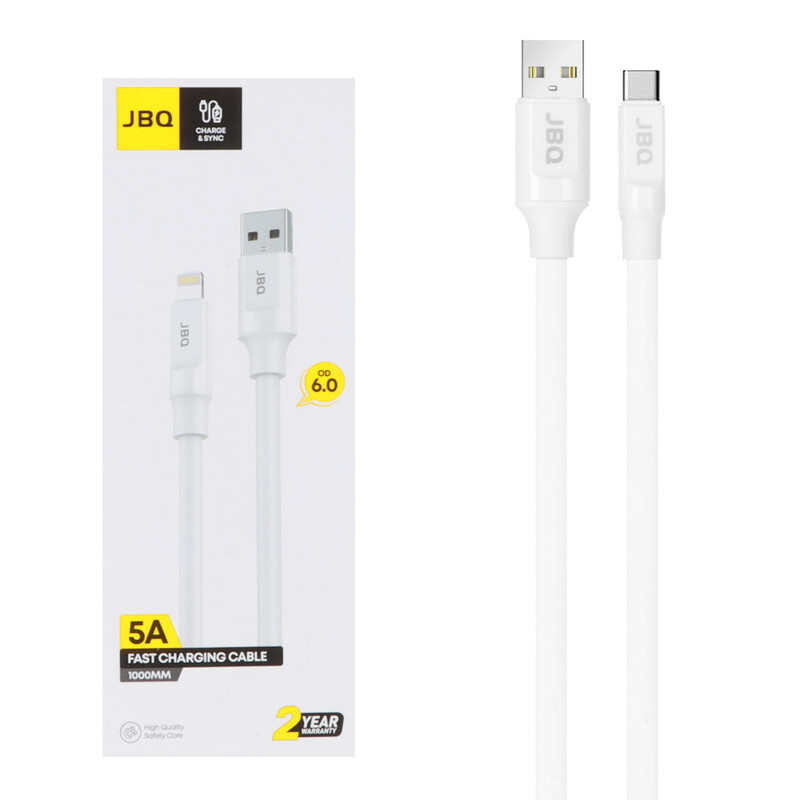 کابل شارژ فست آیفون JBQ مدل CA-550 - سفید (گارانتی یکساله رصاصی)