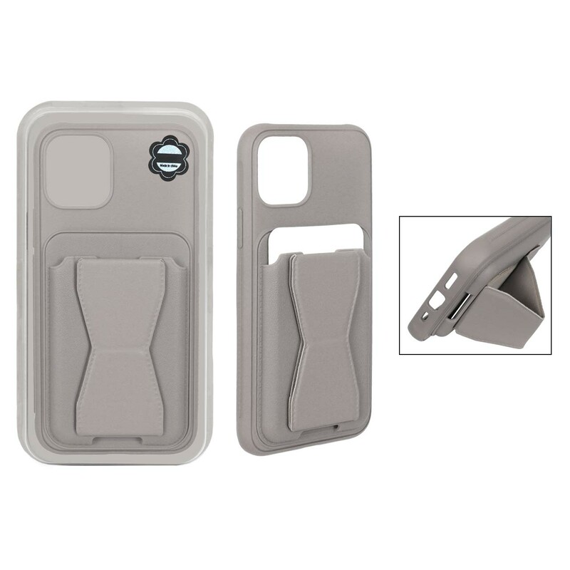 قاب چرمی Magsafe جاکارتی استندشو مگنتی Apple iPhone 11 Pro - خاکی (پک دار) - MPS