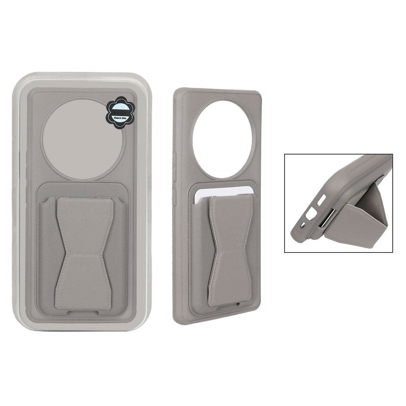 قاب چرمی Magsafe جاکارتی استندشو مگنتی Honor X9c - خاکی (پک دار) - MPS