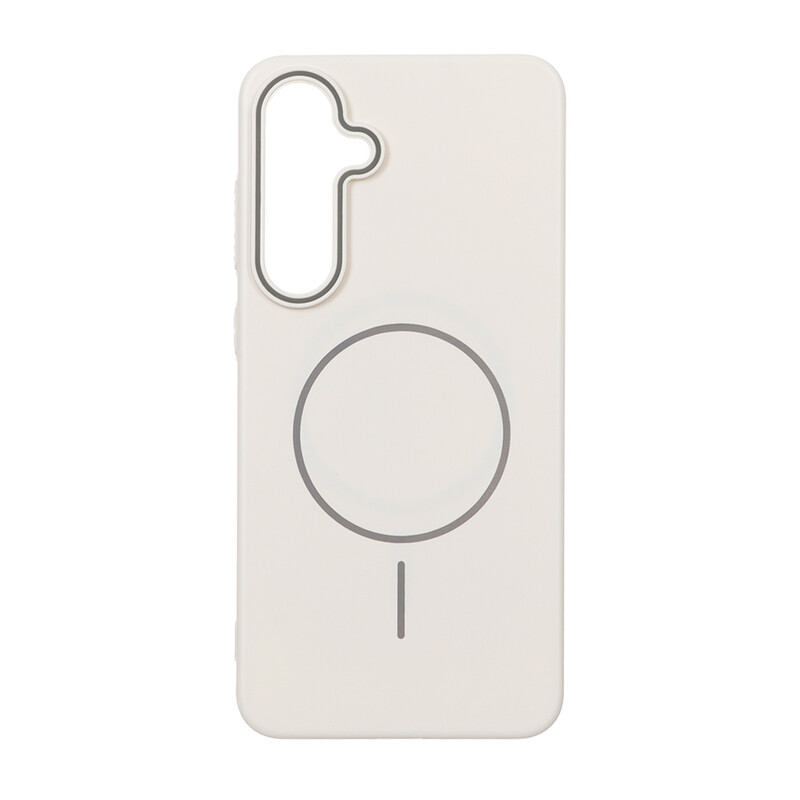 قاب پشت سخت MagSafe مدل Samsung Galaxy S24 FE - کرم