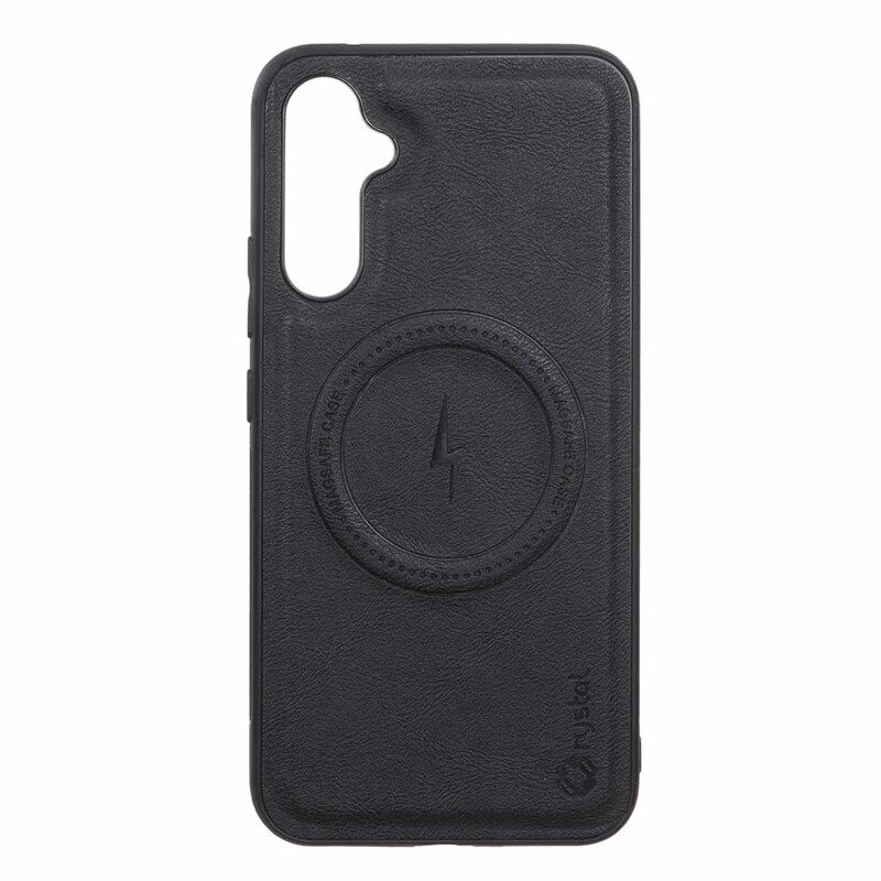 قاب Crystal طرح چرم MagSafe مدل Samsung Galaxy A34 - مشکی