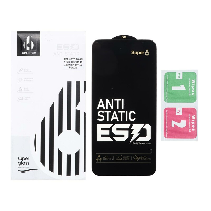 محافظ صفحه نمایش شیشه ای Full Cover ESD Anti Static - Super 6 OG مدل Samsung Galaxy A35 / A55 (پک دار)