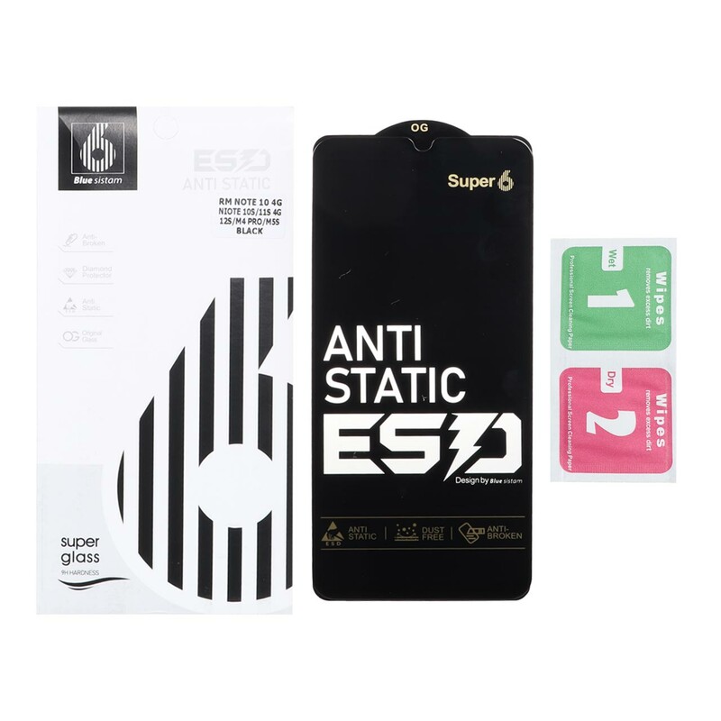 محافظ صفحه نمایش شیشه ای Full Cover ESD Anti Static - Super 6 OG مدل Samsung Galaxy A31 / A32 4G / A33 5G / A22 4G  (پک دار)