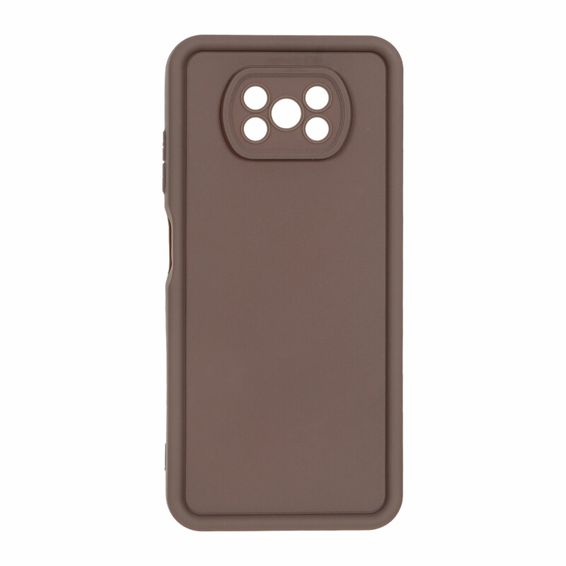 قاب Solid Case مدل  Xiaomi Poco X3 / Poco X3 Pro / Poco X3 NFC - قهوه ای