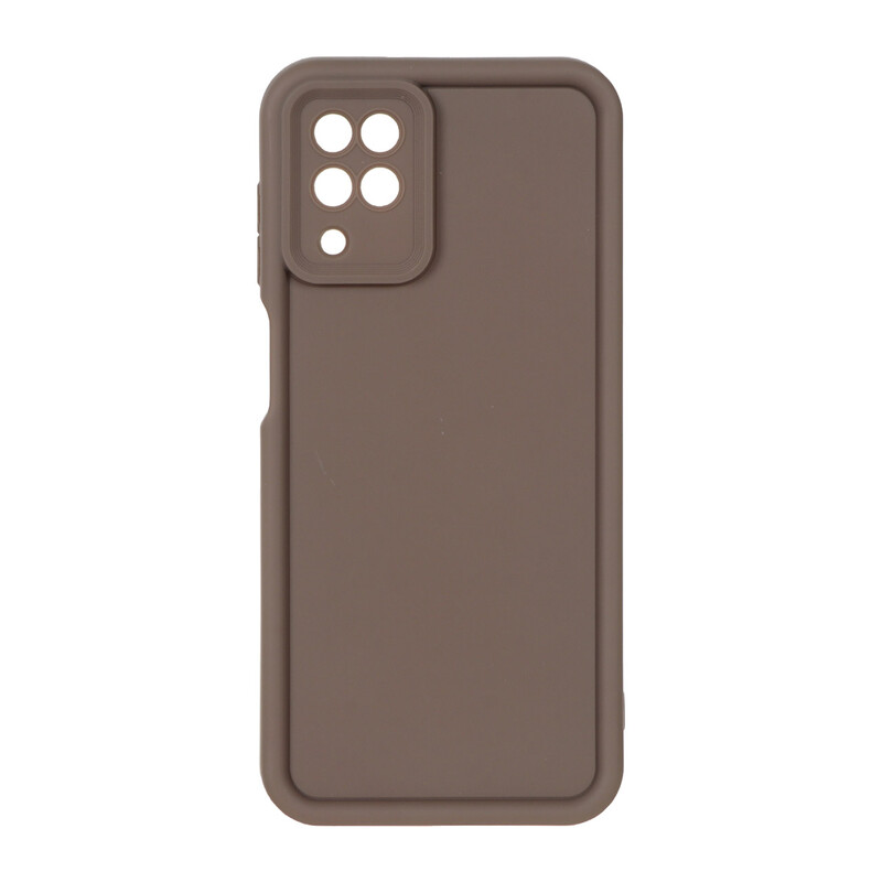 قاب Solid Case مدل Samsung Galaxy A12 / M12 / F12 - قهوه ای