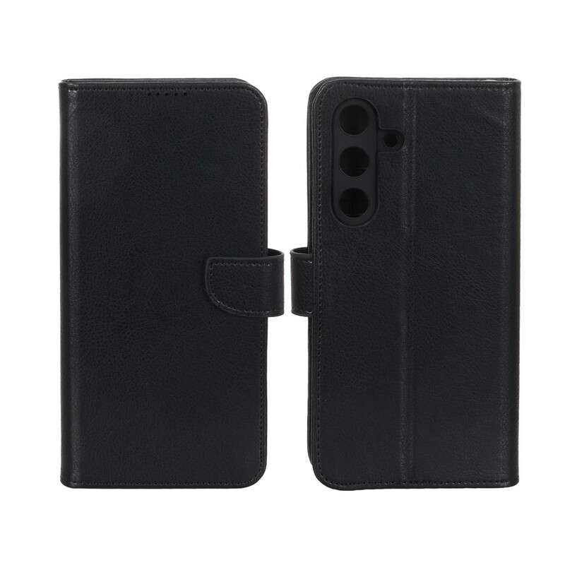 کیف چرمی موبایل مگنتی محافظ لنزدار Samsung Galaxy S25 FE - مشکی