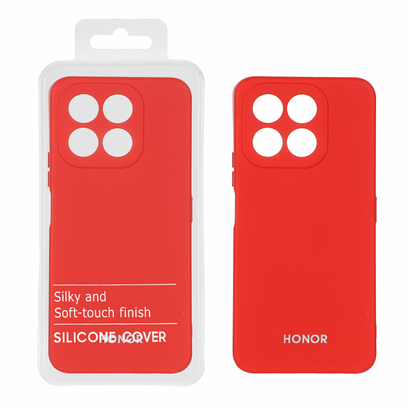 قاب نیو سیلیکون محافظ لنزدار Honor X6c - RFF - قرمز (پک دار)