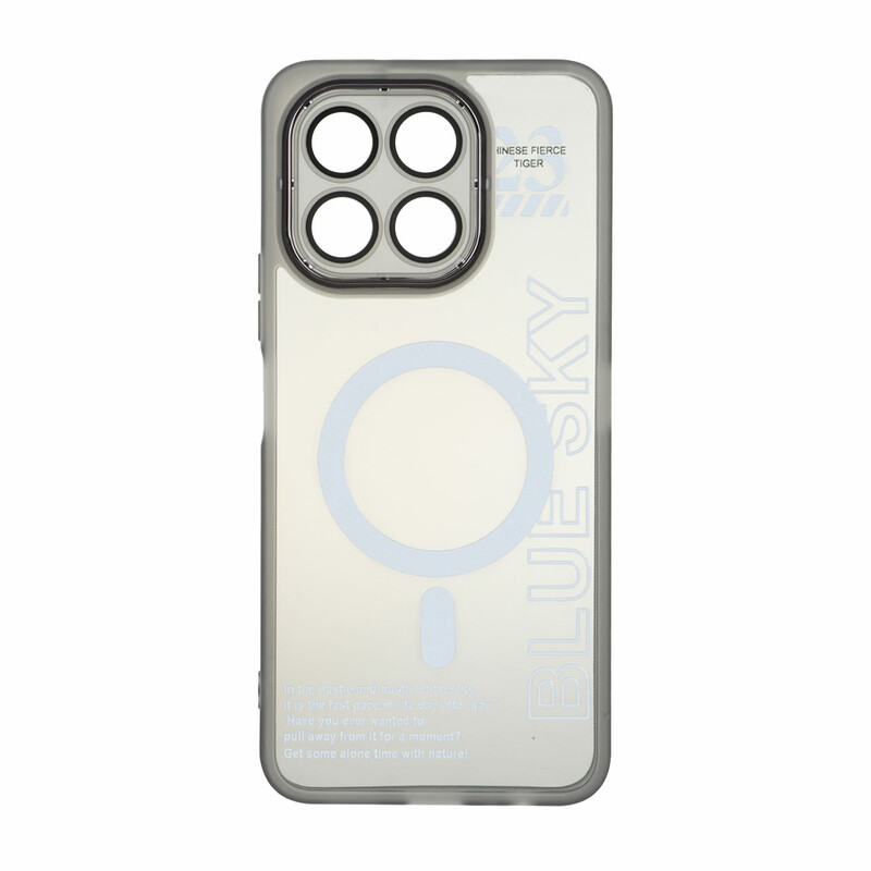 قاب Diamond Space طرح مگ سیف لنز گلس دار Honor X6c - مشکی - MPS