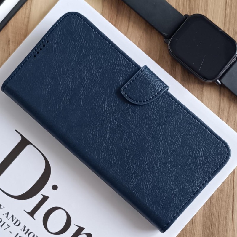 کیف چرمی موبایل مگنتی محافظ لنز دار  Honor 400 Lite - سرمه ای