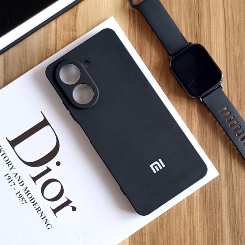 قاب سیلیکونی محافظ لنزدار Xiaomi Redmi A5 - مشکی