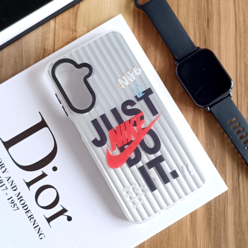 قاب هولوگرامی Samsung Galaxy A26/ A17 طرح نایک با فریم مات، ضد خش و ضد ضربه