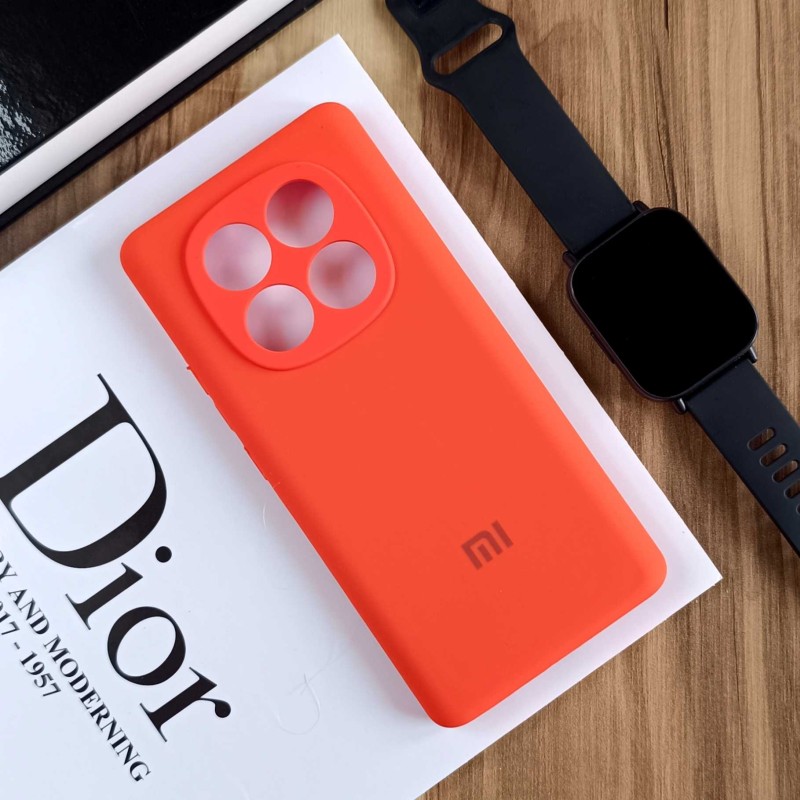 قاب سیلیکونی پاک کنی اورجینال Master Quality مدل Xiaomi Redmi Note 14 Pro 4G - کرم  (پک دار)