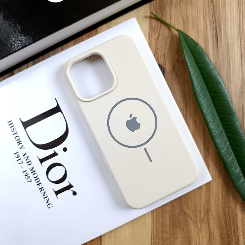 قاب سیلیکونی پاک کنی اورجینال مگسیف Apple iphone 16 Pro Max - کد 61