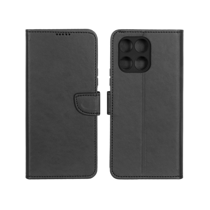 کیف چرمی موبایل مگنتی محافظ لنزدار Honor X5b / X5b Plus