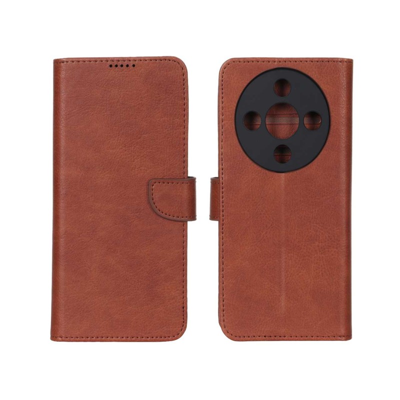 کیف چرمی موبایل مگنتی محافظ لنزدار Honor X9d