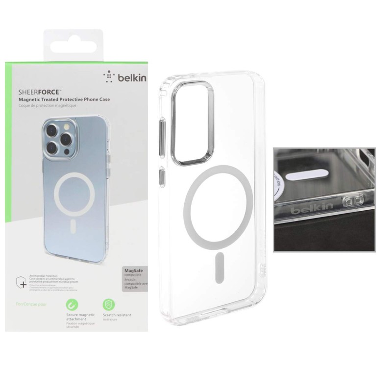 قاب belkin شفاف Magsafe مدل Samsung Galaxy S23 FE (پک دار)