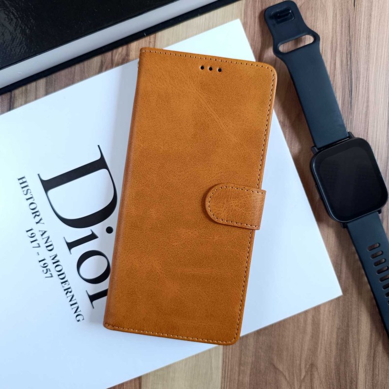 کیف موبایل مگنتی Honor X5b / X5b Plus - عسلی