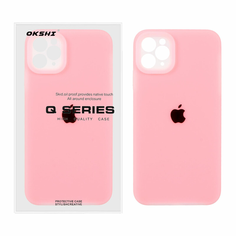 قاب Q Series سیلیکونی پاستیلی Apple iPhone 11 Pro Max - صورتی (پک دار)