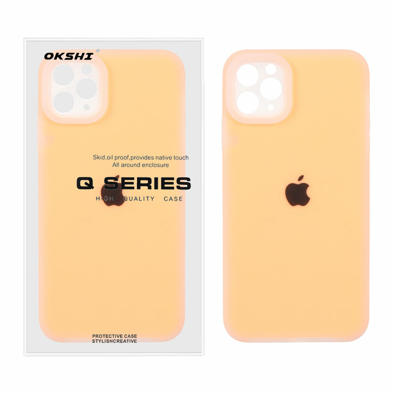 قاب Q Series سیلیکونی پاستیلی Apple iPhone 11 Pro - نارنجی (پک دار)