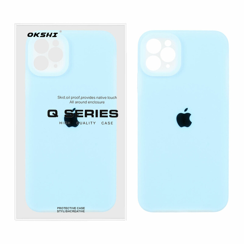 قاب Q Series سیلیکونی پاستیلی Apple iPhone 11 Pro Max - آبی (پک دار)