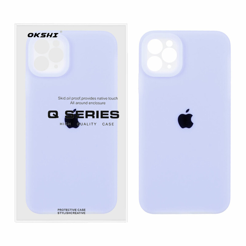 قاب Q Series سیلیکونی پاستیلی Apple iPhone 11 Pro - یاسی (پک دار)