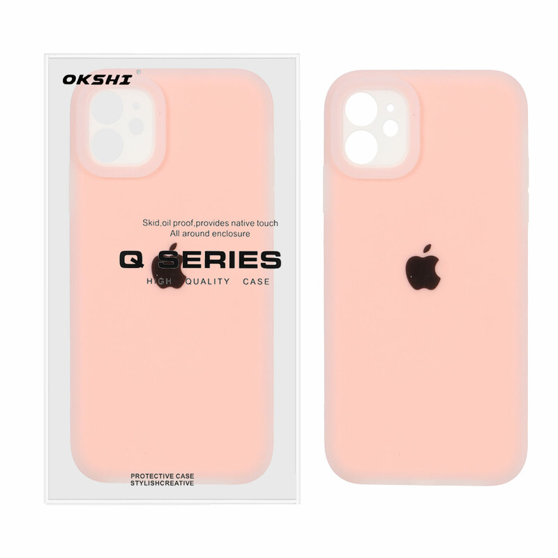 قاب Q Series سیلیکونی پاستیلی Apple iPhone 11 - گلبهی (پک دار)