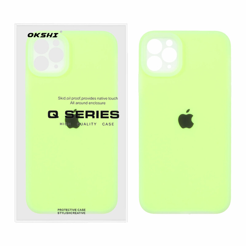 قاب Q Series سیلیکونی پاستیلی Apple iPhone 11 Pro - فسفری (پک دار)