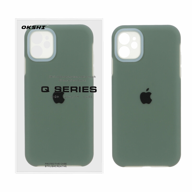 قاب Q Series سیلیکونی پاستیلی Apple iPhone 11 - سبز (پک دار)