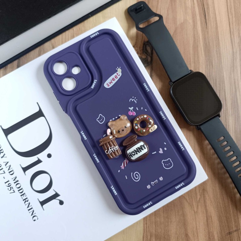 قاب عروسکی سه بعدی مناسب سامسونگ Galaxy A06 - بنفش