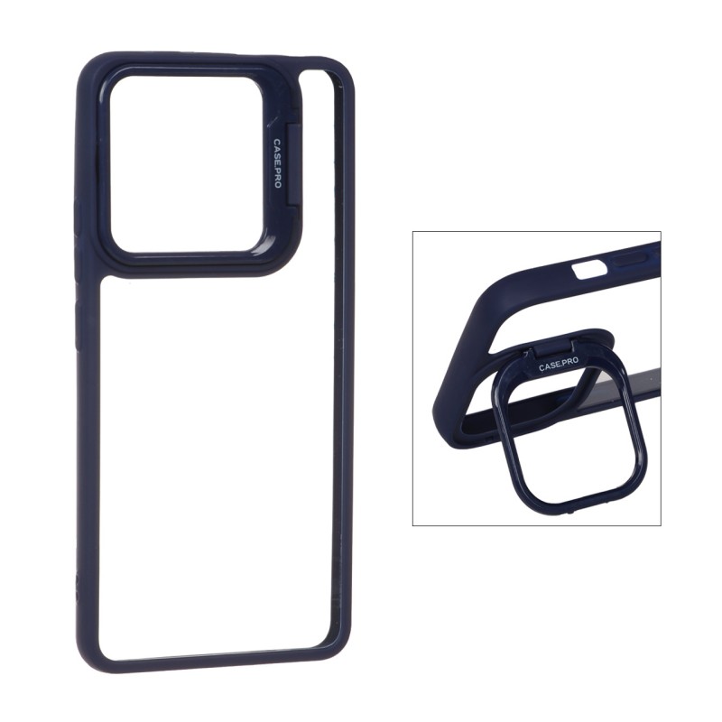 قاب Case Pro استندشو شیائومی Xiaomi Redmi Note 13 4G - سرمه ای